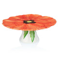 Red Poppy Flower Cake Stand O5734