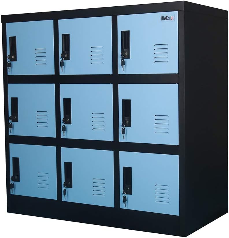 Blue Small Storage Locker Cabinet Y297015