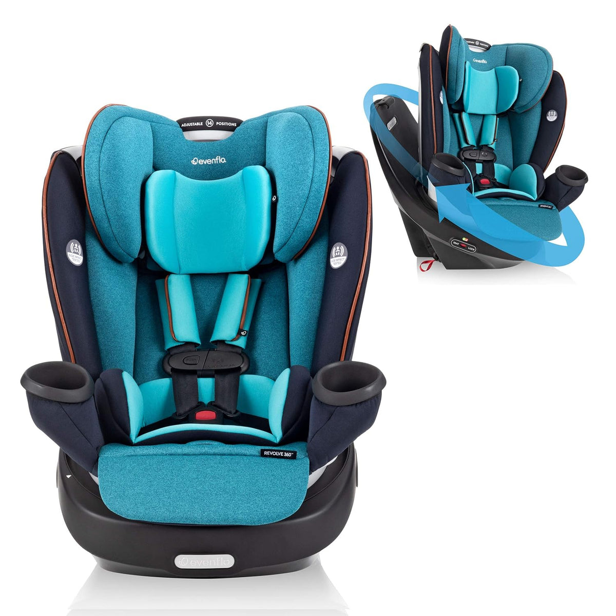 Sapphire Blue Rotational All-in-One Convertible Car Seat C378
