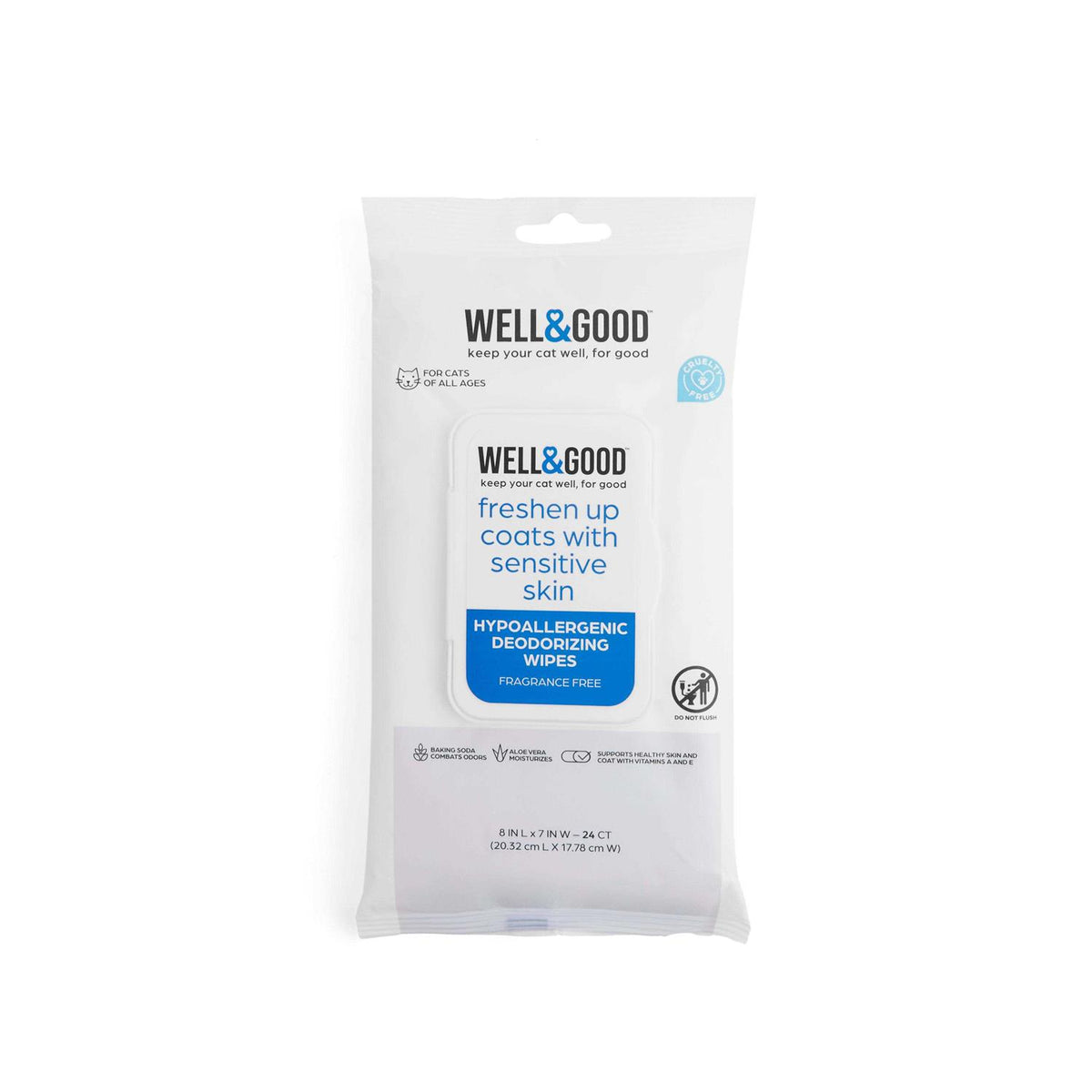 Unscented Hypoallergenic Cat Wipes V320