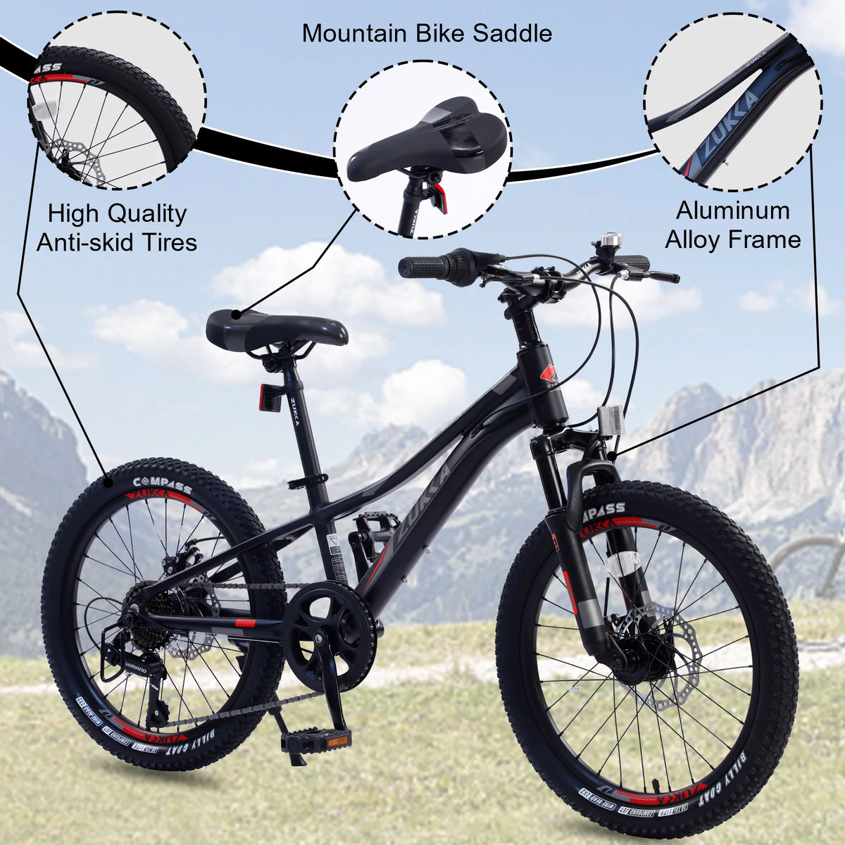 Green 7 Speed Mountain Bike Y5104