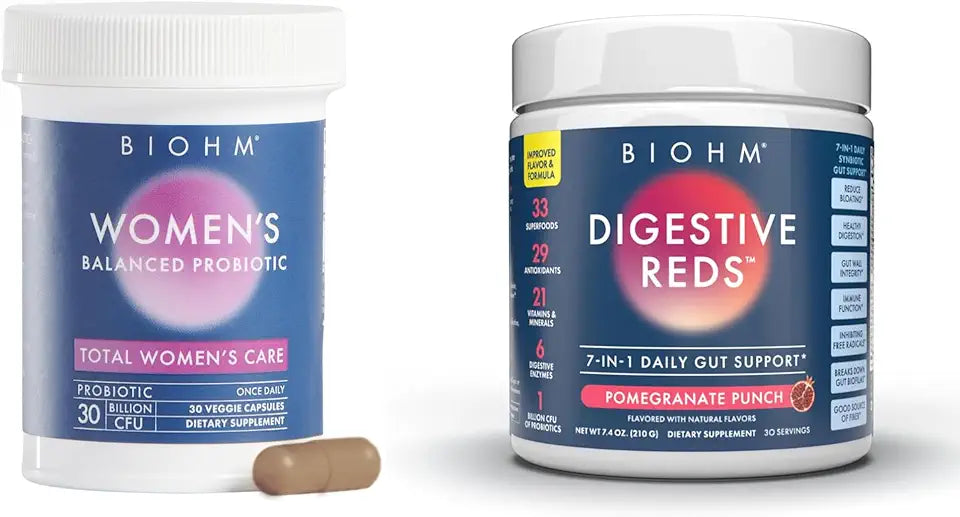 Women's Probiotics 30B CFU & Digestive Reds Powder W9100