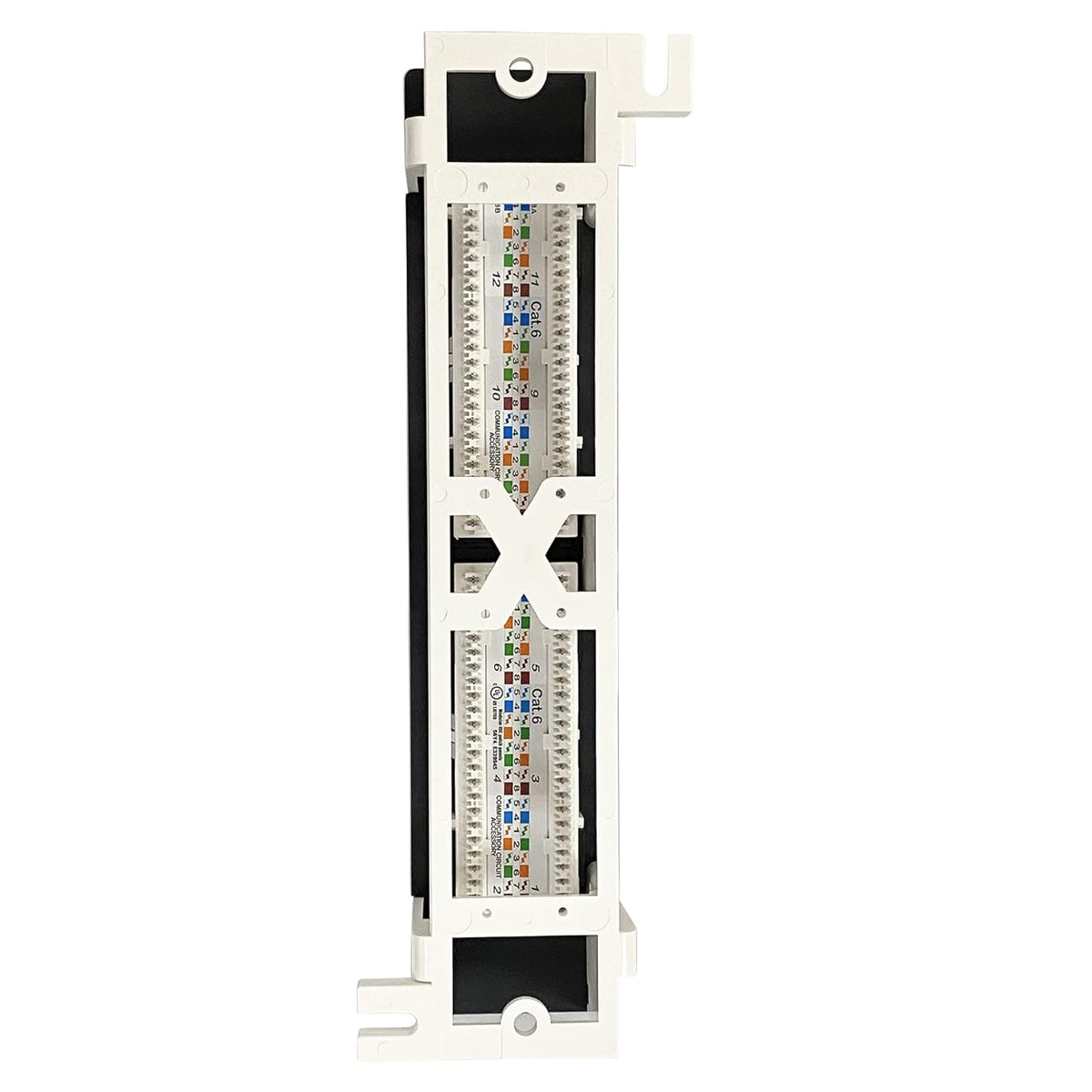 12-Port Vertical Patch Panel with 89D Bracket, Pack of 2 I46526