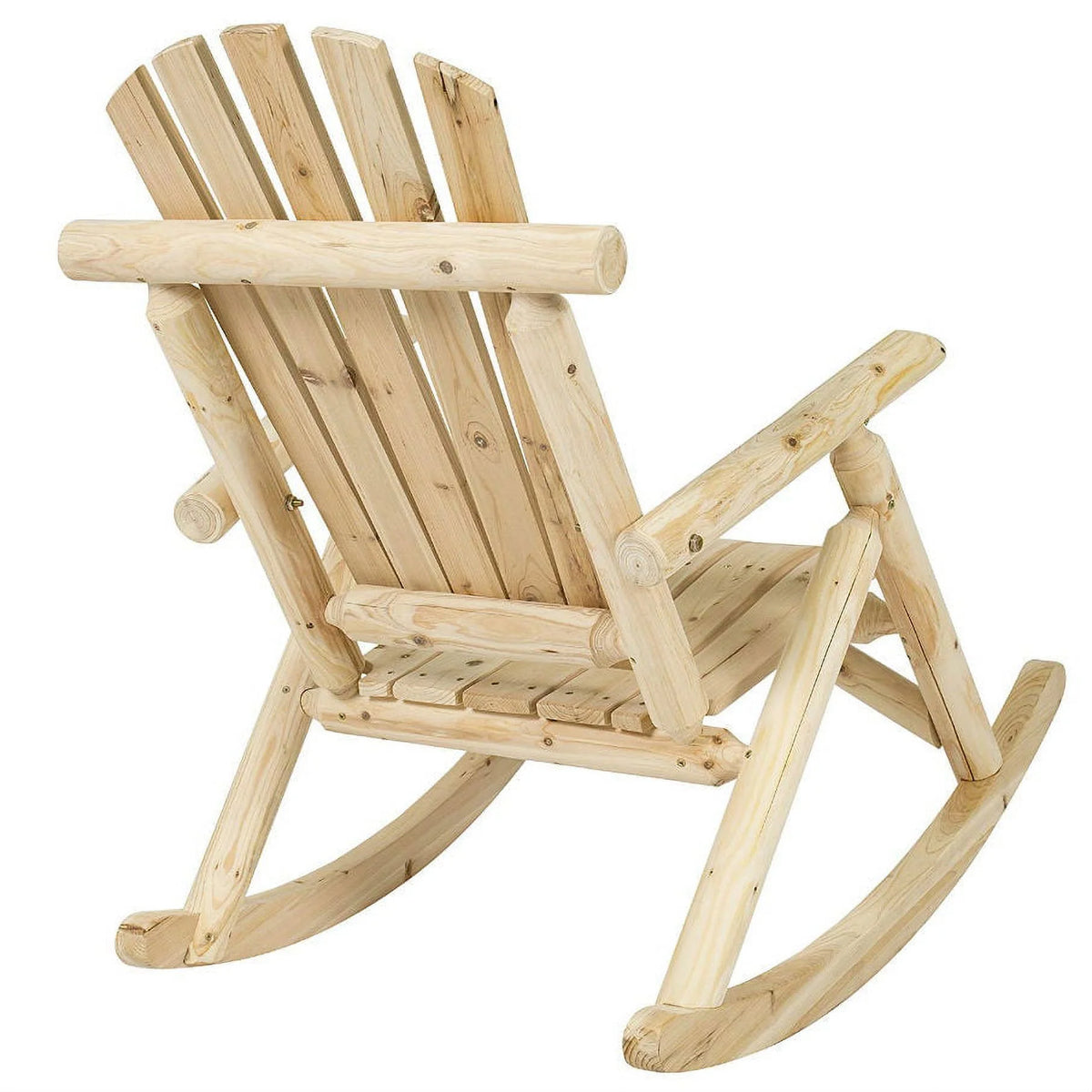 Wooden Log Rocking Chair X409578