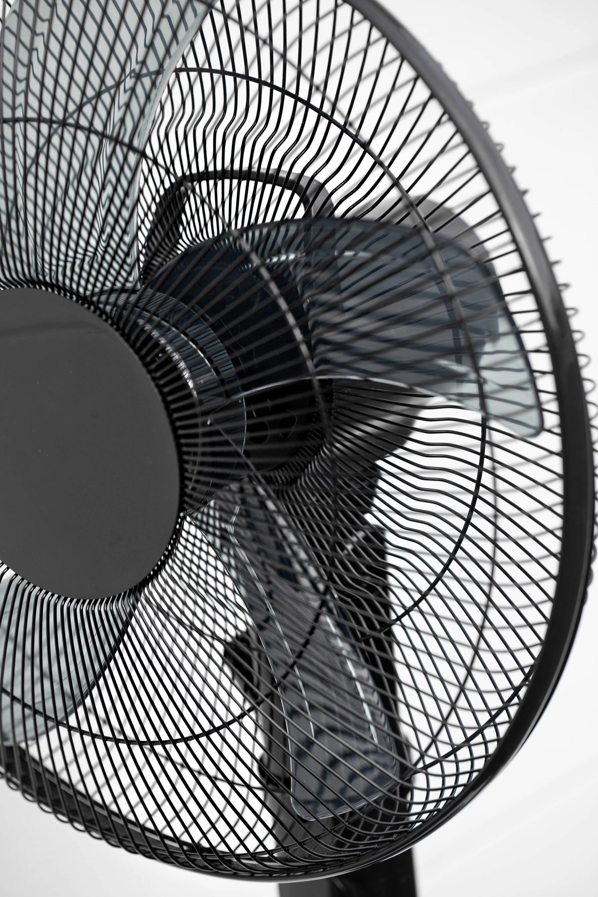 16 12-Speed Adjustable Height Pedestal Fan with Remote Control, Black M31949