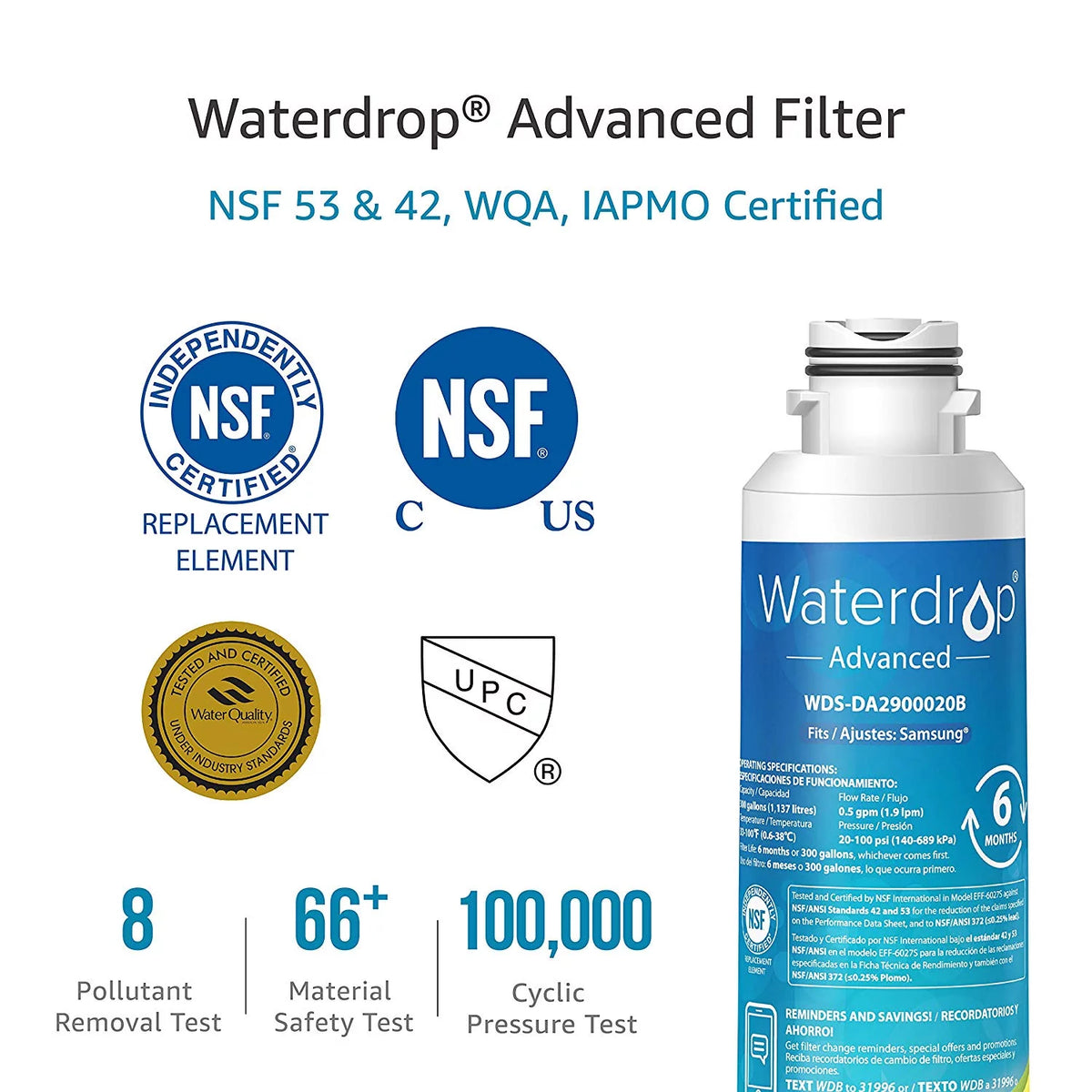 Refrigerator Water Filter 2 Pack Q3335