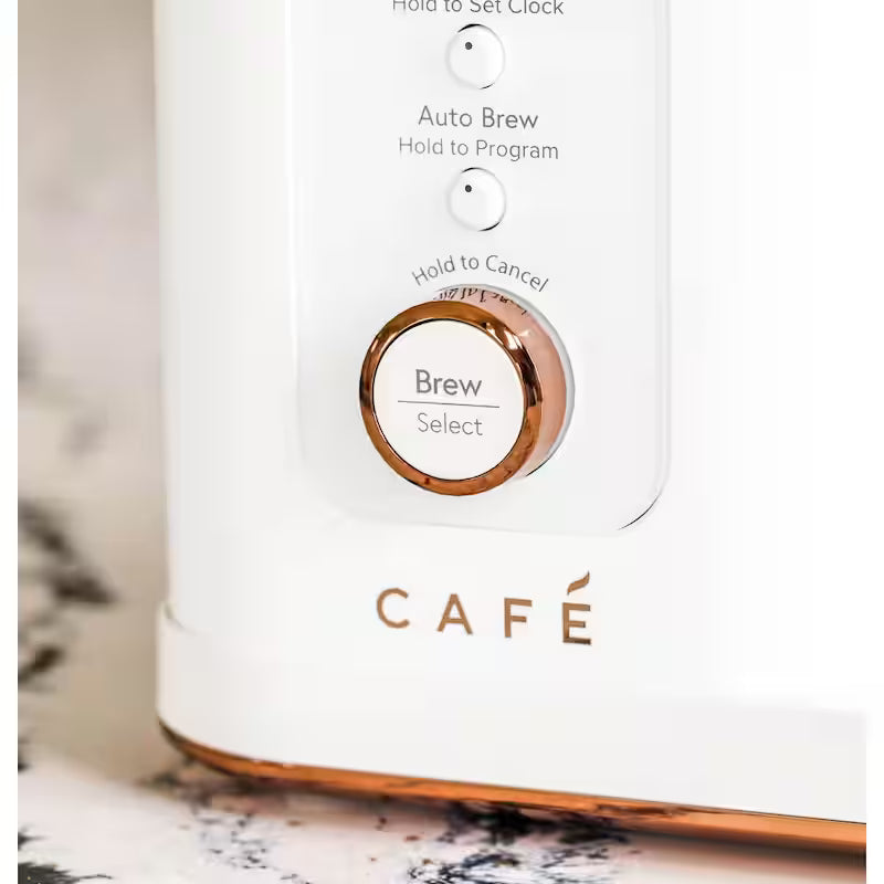 10 Cup Matte White Drip Coffee Maker with Thermal Carafe K479327