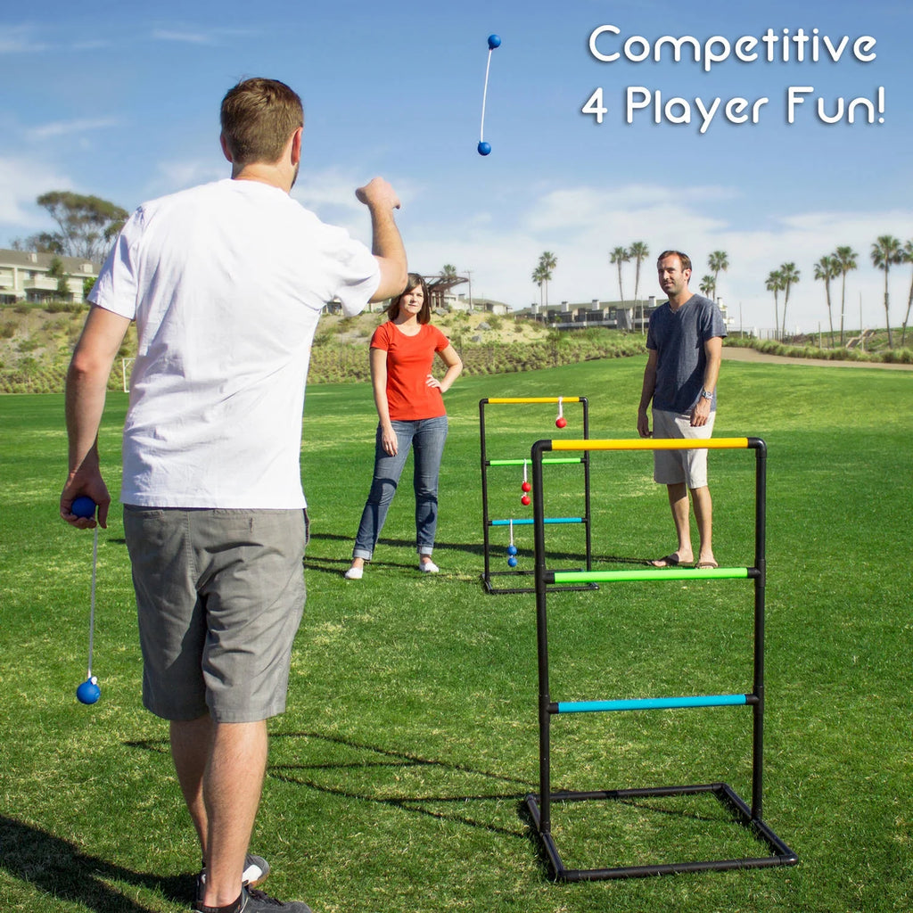 Ladder Toss Game with 6 Bolo Balls P48582