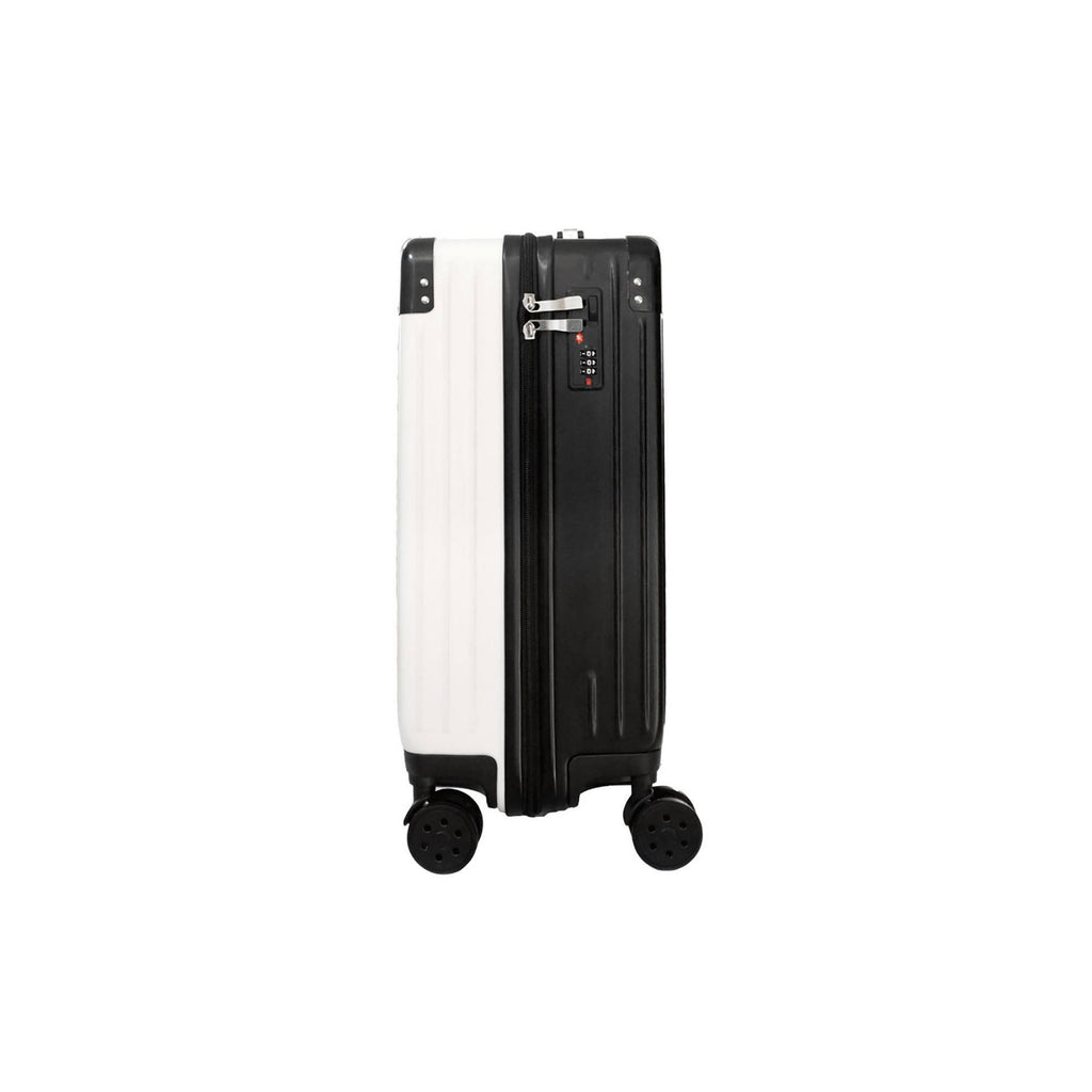 White Carry on Suitcase Q74778