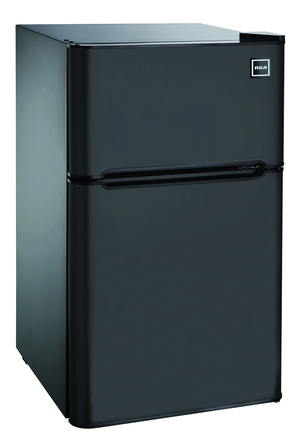 3.2 Cu Ft Two Door Mini Fridge with Freezer, Black D859203