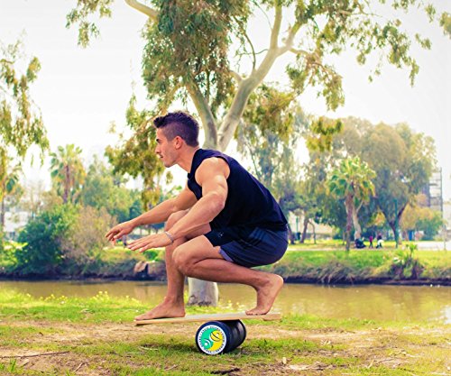 Original Training Package Balance Board with Deck, Roller, Cushion and Exercise Poster A1172