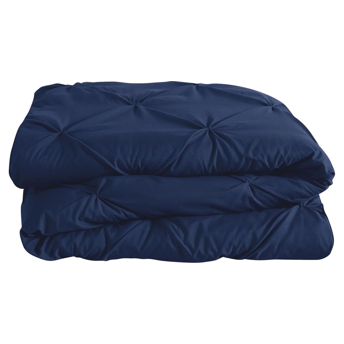 Navy Pintuck Comforter Set Queen I1212