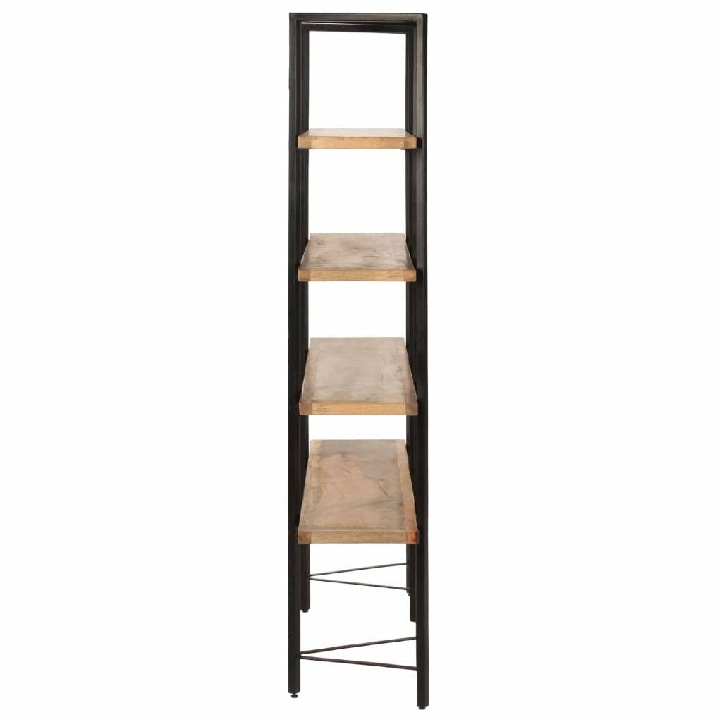 4-Tier Solid Mango Wood Bookcase Z435076