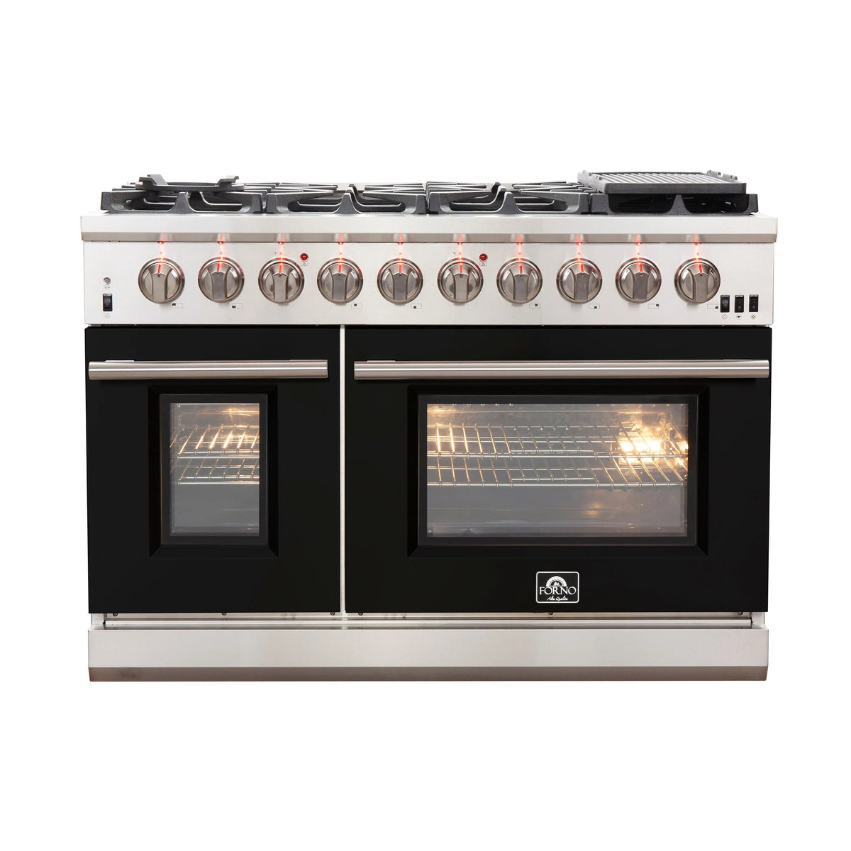 48 Inch Freestanding Gas Range in Black X3722