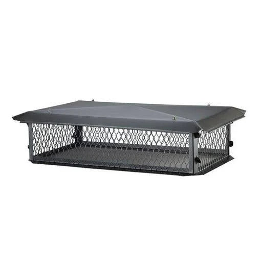 14x22 High Black Galv Chimney Cap with 3/4x22 Mesh H914213