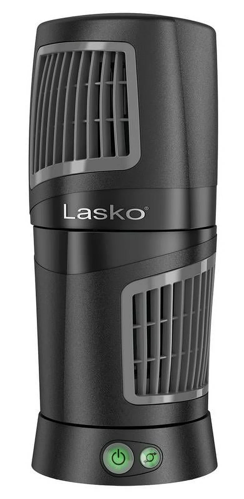 12 Twist-Top Desktop Tower Fan with 3 Speeds, Black X7545