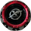 Gloss Black with Red Top Wheel Center Cap Pack of 2 P543542