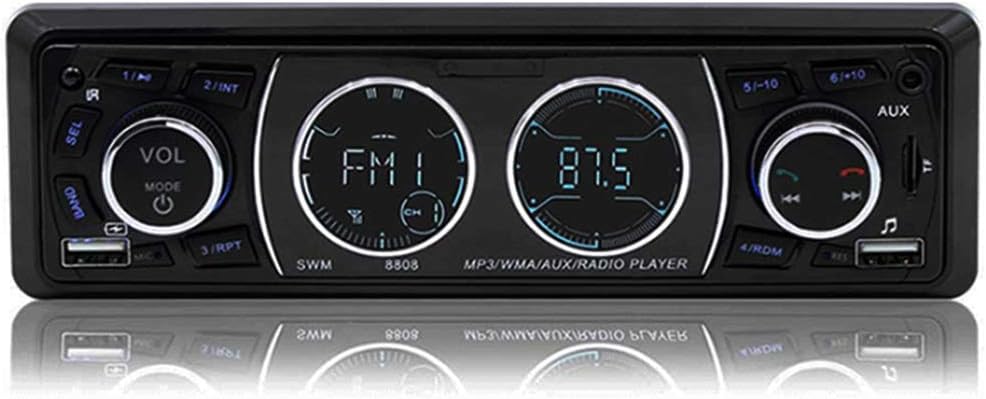 Single DIN Bluetooth Car MP3 Player with Dual USB SD AUX D107