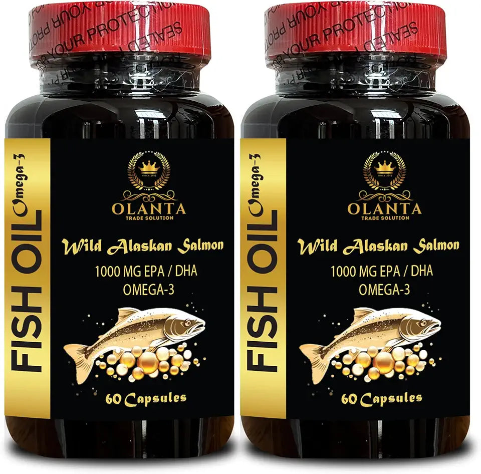 Wild Alaskan Salmon Oil Omega-3 Fish Oil Capsules 120 Capsules N2988
