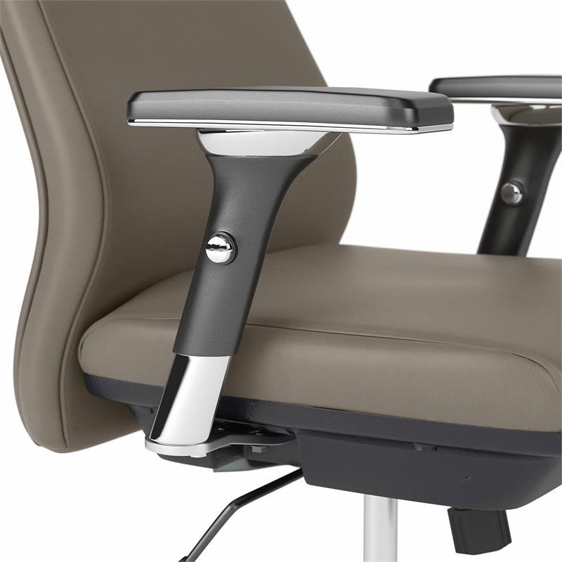 Washed Gray Bonded Leather Executive Office Chair I98381