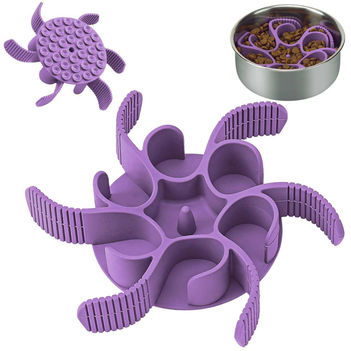 Silicone Spiral Dog Slow Feeder Dog Bowls Y1203