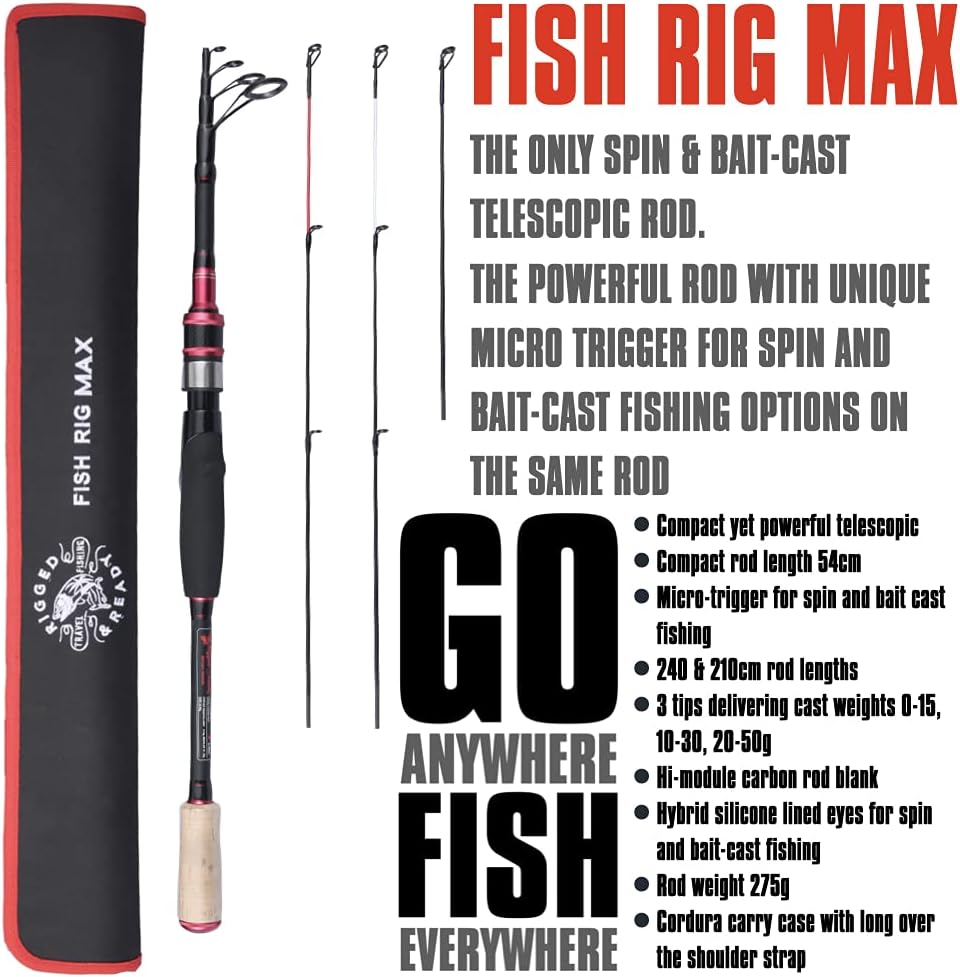 Telescopic Rod 240 & 210cm with 3 Tips B518629
