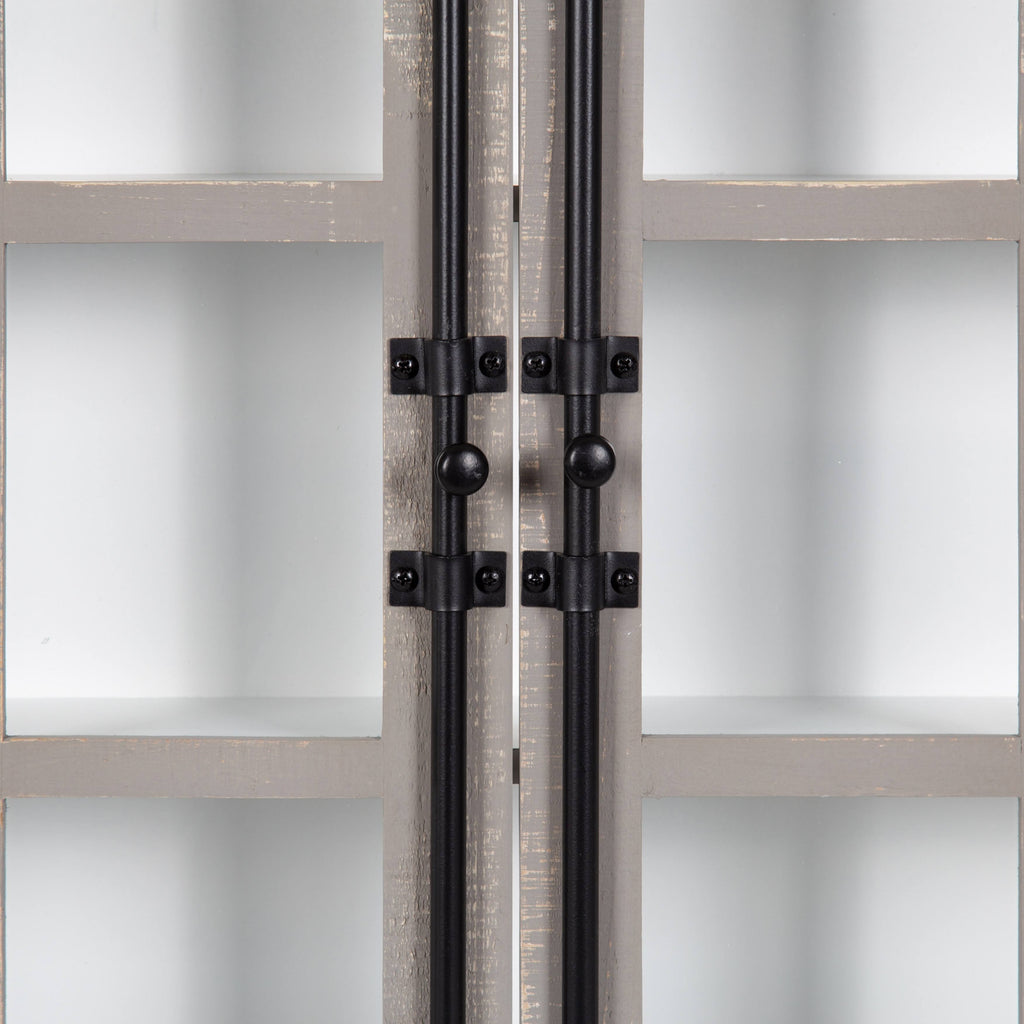 Brown Decorative Wood Wall Cabinet H7193