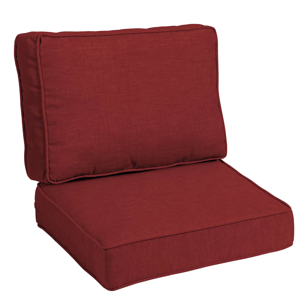Ruby Red Outdoor Deep Seating Cushion Set 24 x 24 H92682