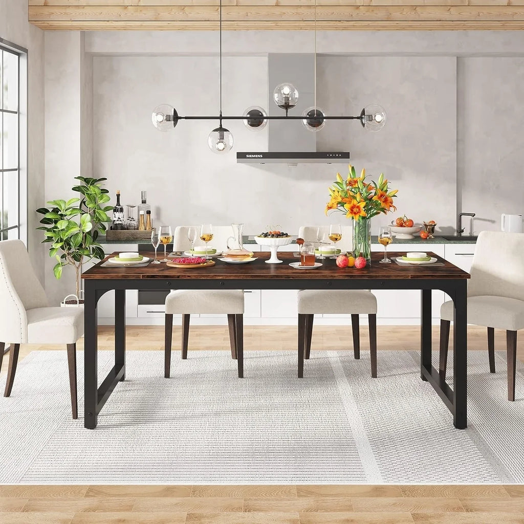 71"x35.4" Dining Table for 6-8 Person Y730779