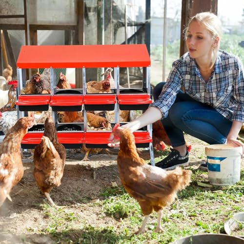 6 Holes Metal Chicken Nesting Boxes O43334