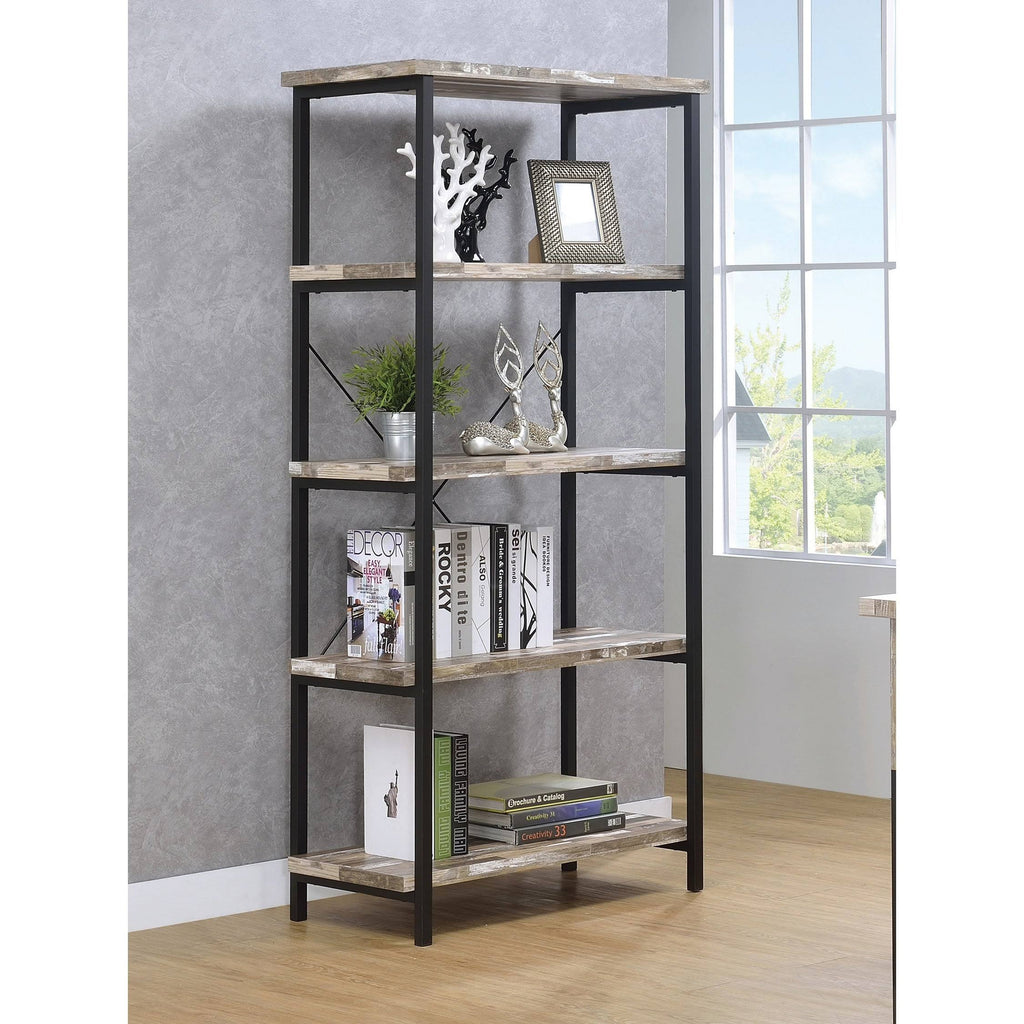 Salvaged Cabin 4-Shelf Bookcase S509525