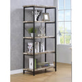 Salvaged Cabin 4-Shelf Bookcase S509525