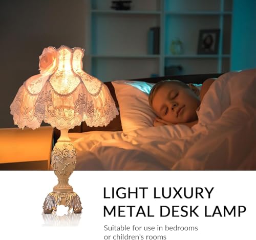 Pink Fabric Shade European Style Table Lamp I311759