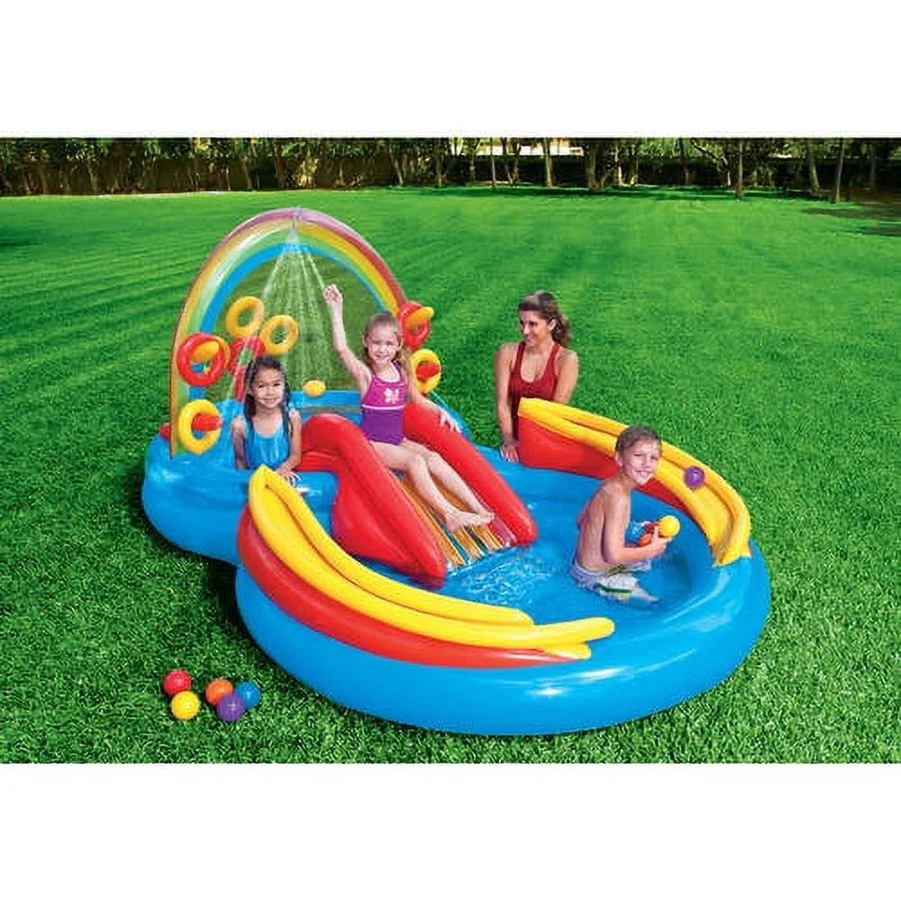 Inflatable Pool & Water Slide A9880