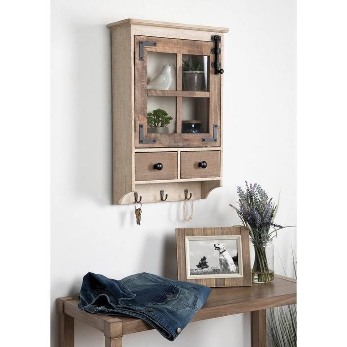 Brown Decorative Wood Wall Cabinet H7193