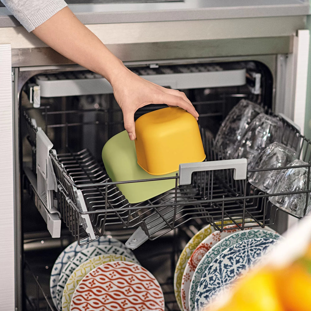 Airtight Fridge Freezer Microwave Containers Mango Yellow 2800cc V984
