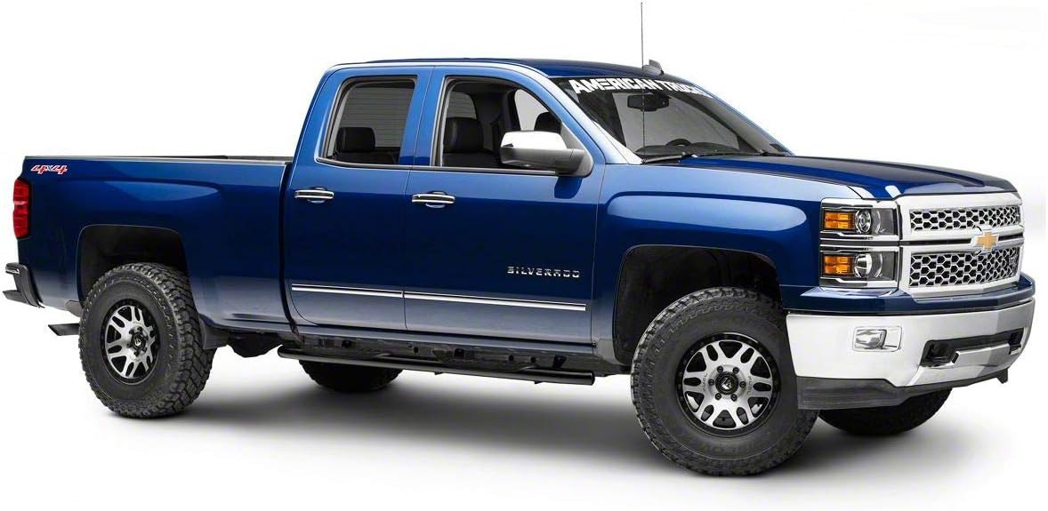 Black 5-Inch Oval Bent End Side Step Bars G31974