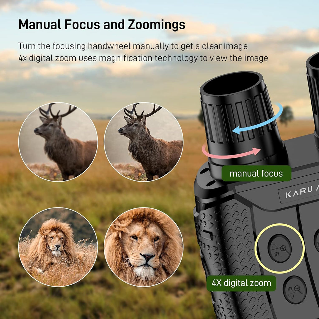 Digital Infrared Night Vision Binoculars with 2.31 TFT LCD and 32G TF Card C965347