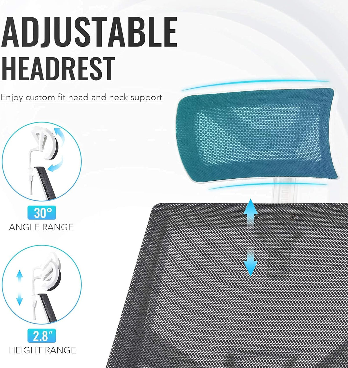 Black Ergonomic Mesh Office Chair with Lumbar Support M25982