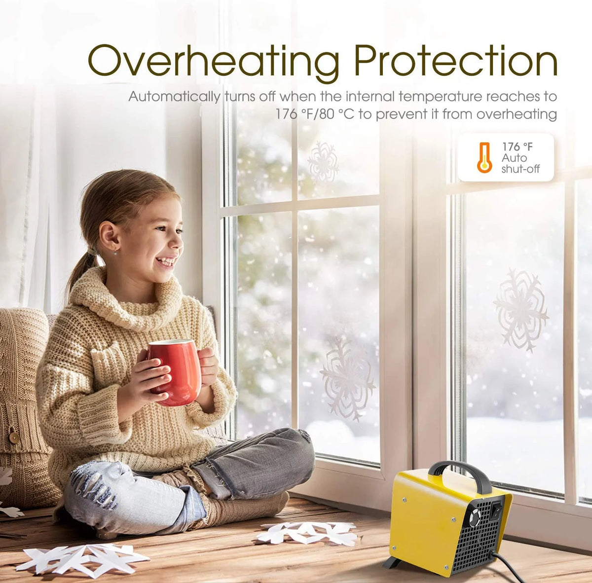 1500W Ceramic Portable Space Heater D361