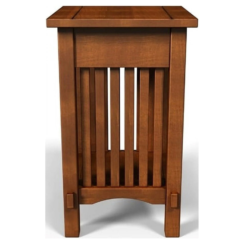 1 Drawer Farmhouse Wood End Table in Antique Oak N567526