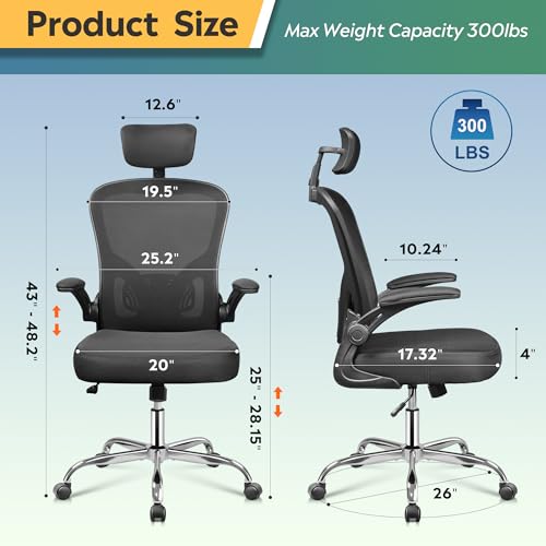 White High Back Mesh Ergonomic Office Chair R635