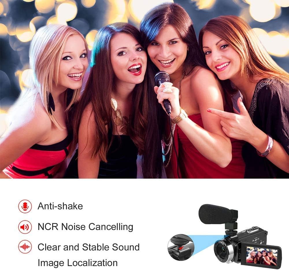 Digital Camera Camcorder with Microphone 30MP 3.0 Inch 1080P 16X Digital Zoom Z259938
