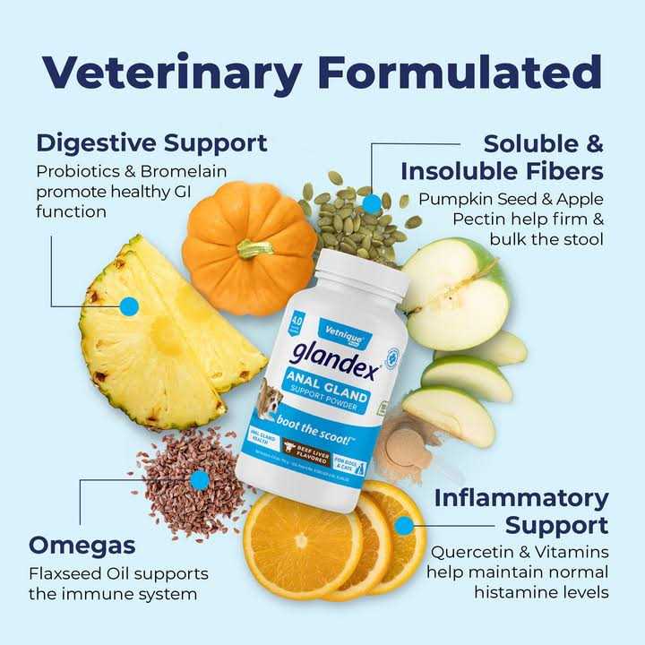 Anal Gland Support Powder for Dogs & Cats U3624