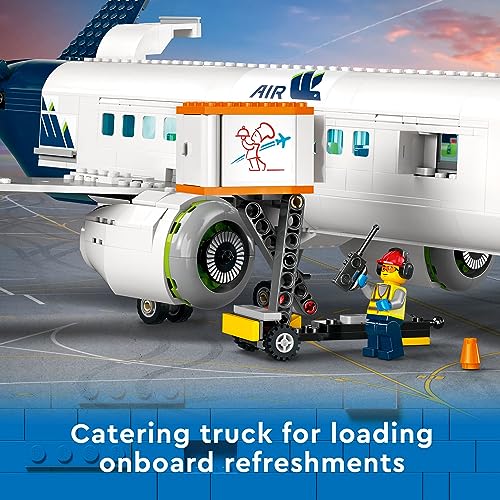Passenger Airplane Building Toy Set with 9 Minifigures R670469
