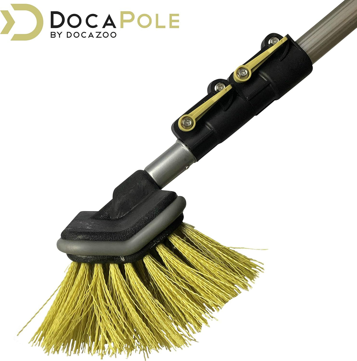 11 Inch Hard Bristle Deck Brush with Telescoping Pole, Pack of 2 Z6689