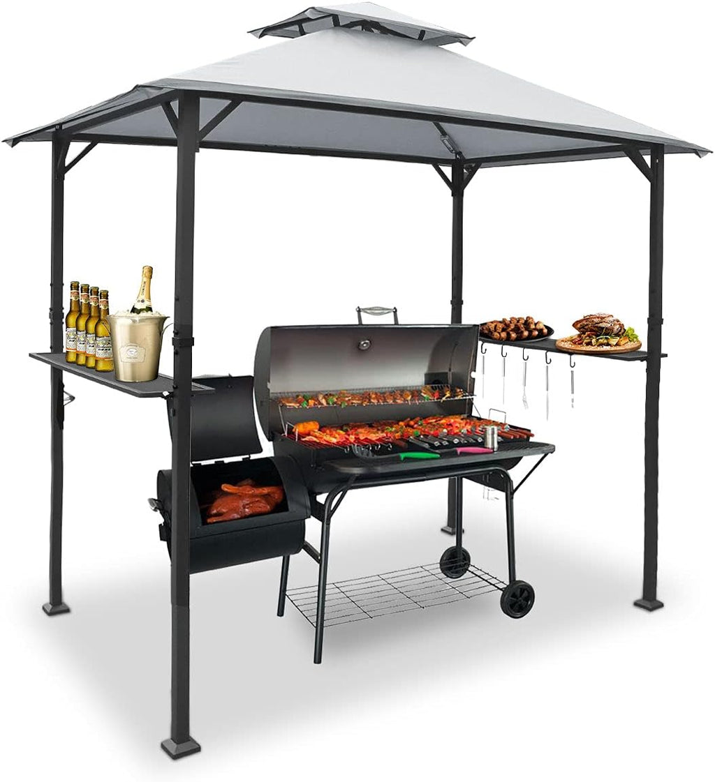8'x5' Grill Gazebo BBQ Patio Shelter Canopy Y461225