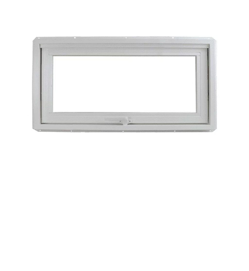 36" x 12" White Vinyl Casement Window with Tempered Low-E Glass P345