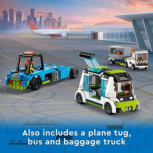 Passenger Airplane Building Toy Set with 9 Minifigures R670469