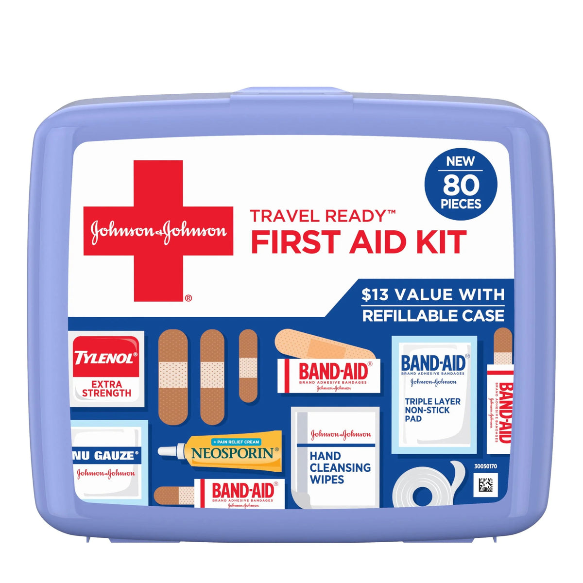 Portable Emergency First Aid Kit, 80 pc D629